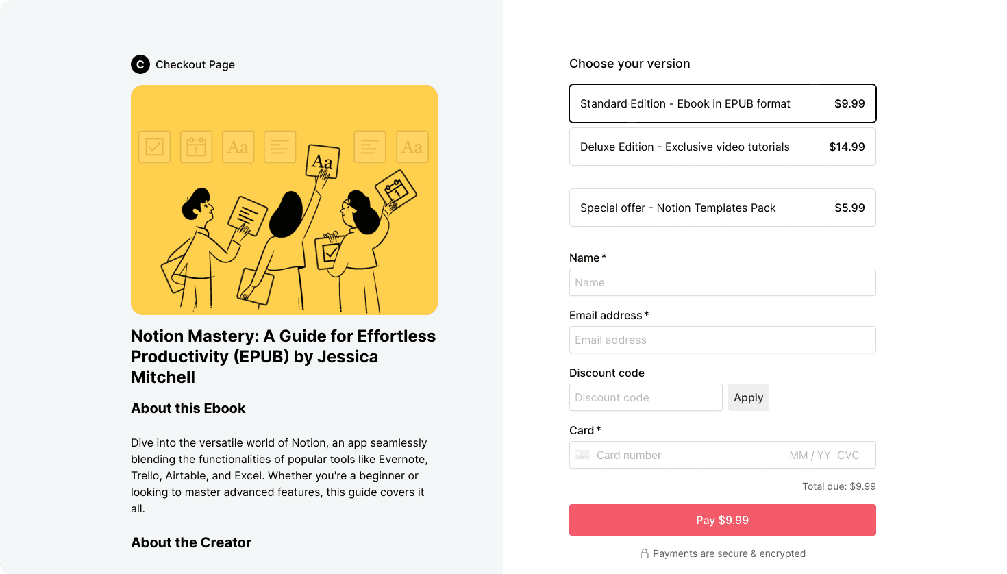 Ebook checkout with multiple editions