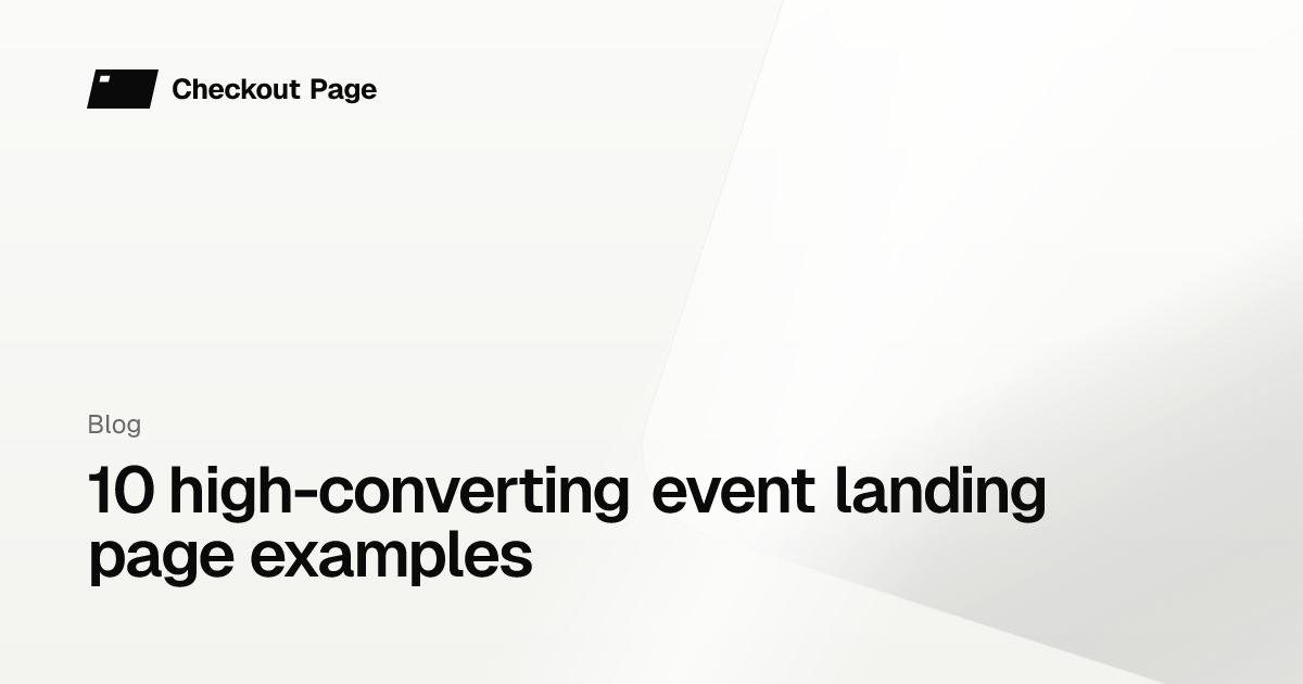 10 high-converting event landing page examples