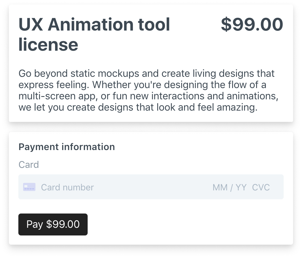Checkout Modal for website